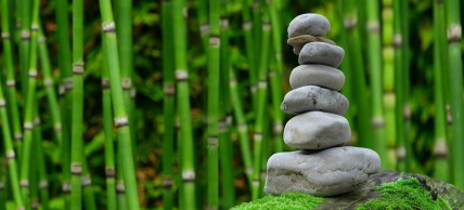 Small stones stacked on top of each other