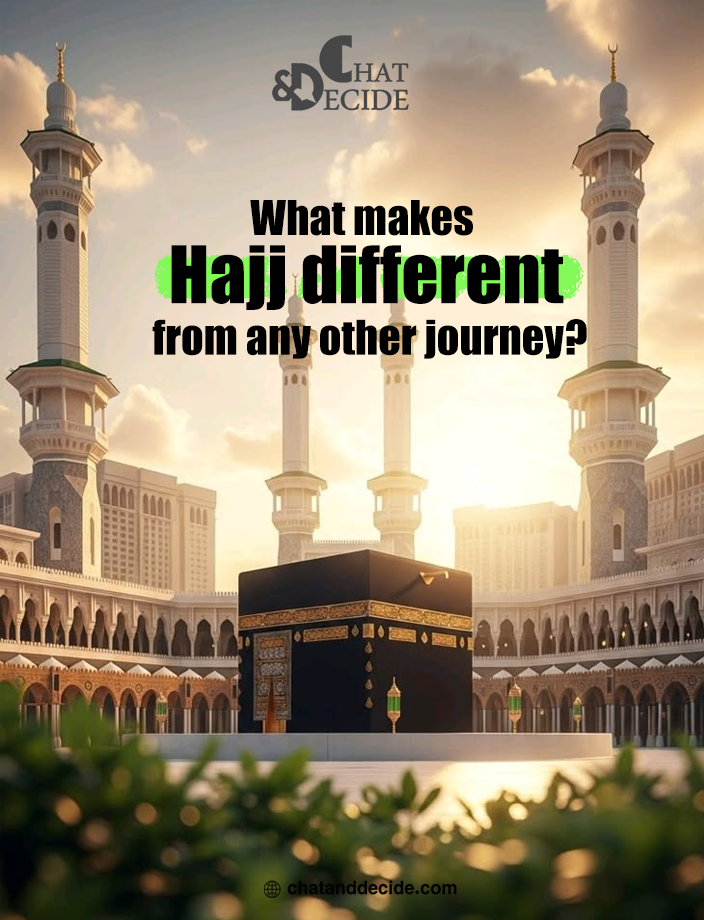 What makes Hajj different from any other journey?