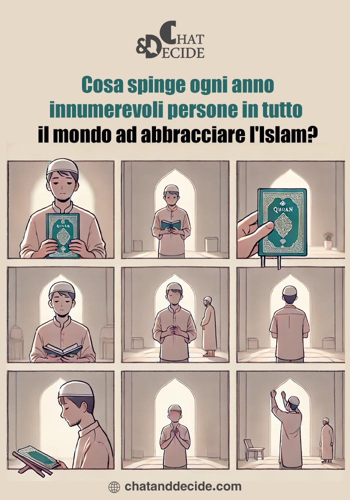 Cosa spinge ogni anno innumerevoli persone in tutto il mondo ad abbracciare ll;Islam?
