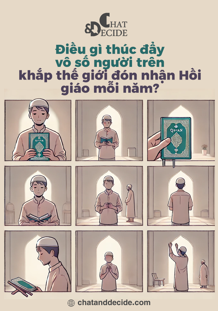 Điều gì thúc đẩy vô số người trên khắp thế giới đón nhận Hồi giáo mỗi năm?
