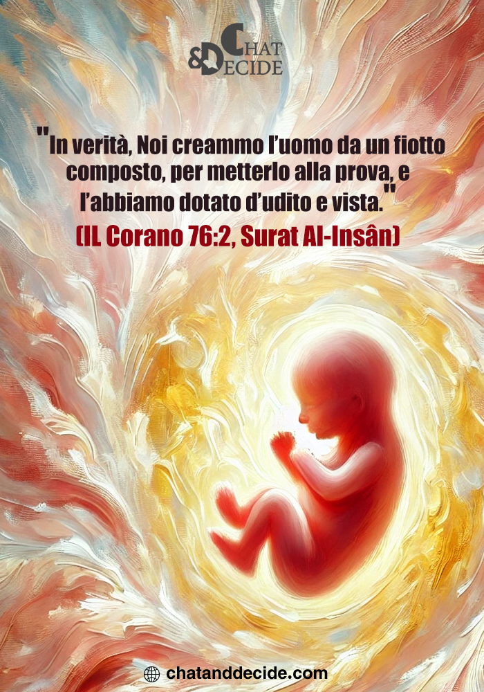 Creati per prova: udito e vista dati dall’Islam."