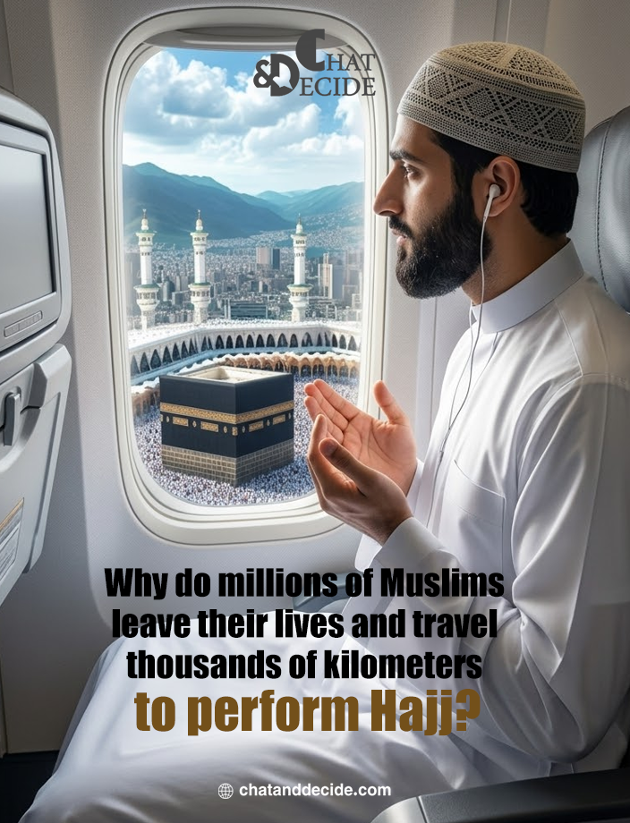 Why do millions of Muslims leave their lives and travel thousands of kilometers to perform Hajj
