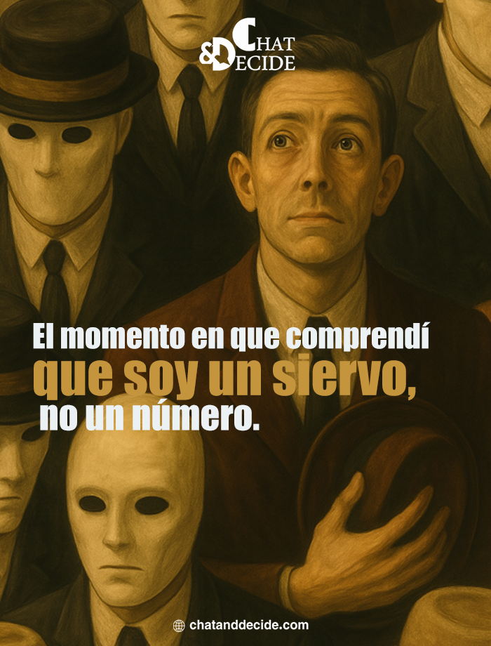 "El momento en que entendí que soy un siervo, no un número"